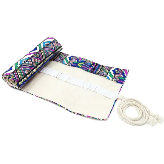 Wrapables Pencil Roll Organizer, Colored Pencil Wrap Pouch (72 slots) Bohemian {2}