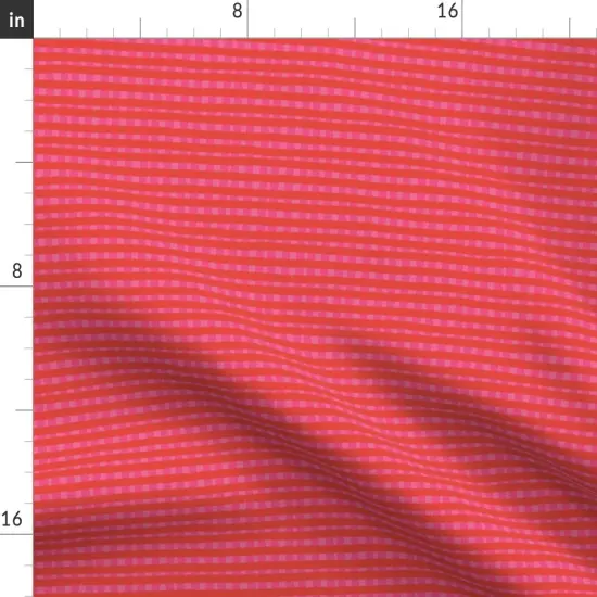 Various Fabrics by the Yard or Fat Quarter Bright Pink Check Small Scale Plaid Vibrant Colorful Spring Summer Custom Printed Fabric by Spoonflower {2}