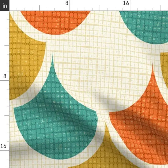 Various Fabrics by the Yard or Fat Quarter Animal Print Midcentury Mod Retro Scallops Snakeskin Vintage Scales Custom Printed Fabric by Spoonflower {2}