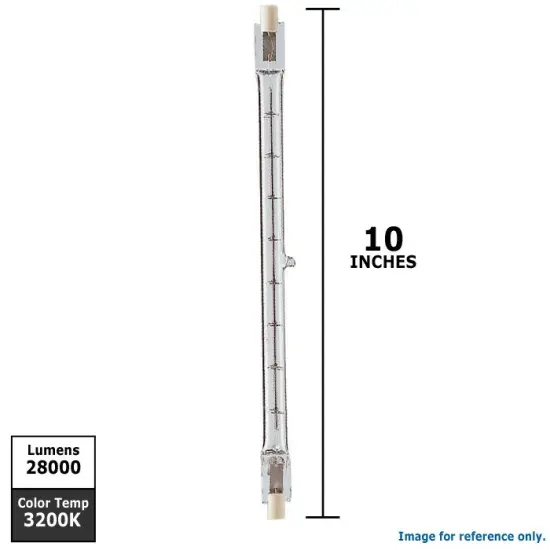 SUNLITE 1500w 240v Double-Ended T3 3200k Clear R7s Halogen Light Bulb {2}