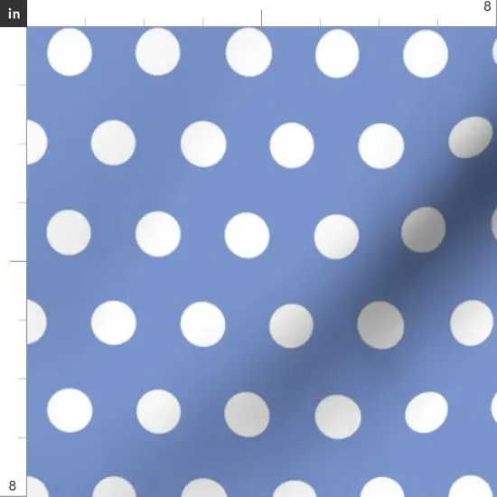 Various Fabrics by the Yard or Fat Quarter Blue Bright Polka Dots Costal Beach Whimsical Large Scale Custom Printed Fabric by Spoonflower {4}