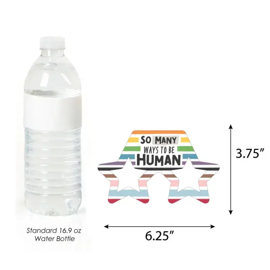 Big Dot of Happiness So Many Ways to Be Human Glasses - Paper Card Stock Pride Party Photo Booth Props Kit - 10 Count {6}