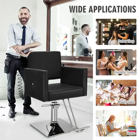 Costway Salon Chair for Hair Stylist Adjustable Swivel Hydraulic Barber Styling Chair {4}