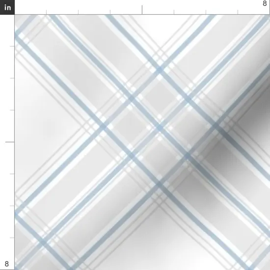Various Fabrics by the Yard or Fat Quarter Diagonal Plaid Neutral Check Classic Scottish Large Scale Farmhouse Custom Printed Fabric by Spoonflower {4}