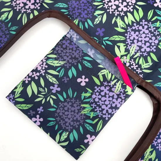 Wrapables JoliBag Collection Reusable Shopping Bag (Set of 2) Purple Hydrangeas {4}