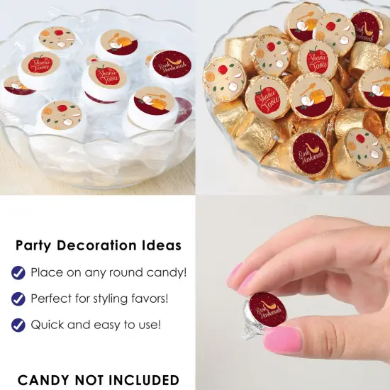 Big Dot of Happiness Rosh Hashanah - Jewish New Year Party Small Round Candy Stickers - Party Favor Labels - 324 Count {6}