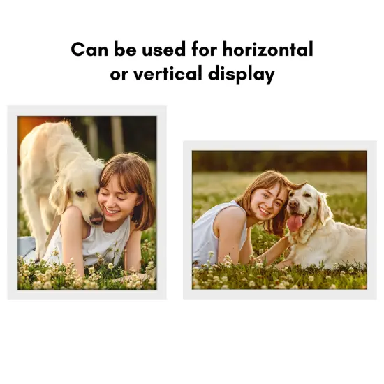 Americanflat Gallery Poster Frame - Wooden Picture Frame for Wall Art - Plexiglass Cover - Hanging Hardware for Horizontal or Vertical Display {4}