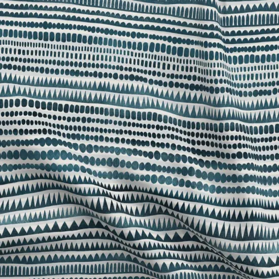 Various Fabrics by the Yard or Fat Quarter Abstract Shapes Monochromatic Blue Geometric Armadillo Stripes Custom Printed Fabric by Spoonflower {5}