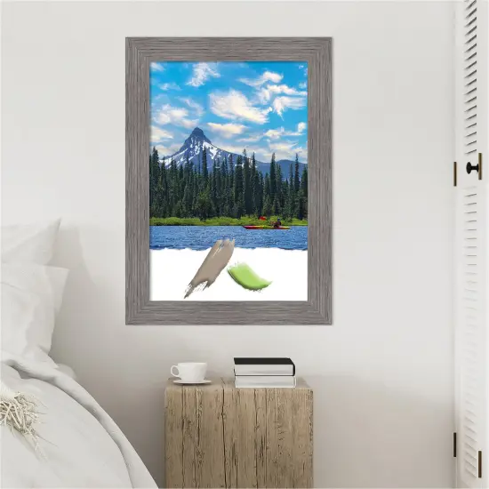 Pinstripe Plank Grey Picture Frame, Photo Frame, Art Frame {1}