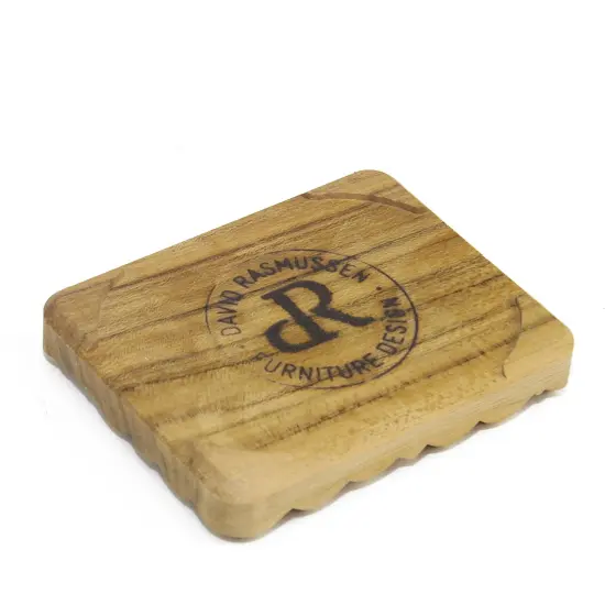 David Rasmussen Design 3.65" Blue and Brown Handcrafted Rectangular Soap Dish {4}