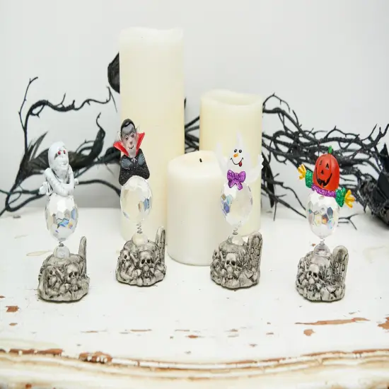 Light-Up LED Halloween Mini Figures Decor A/4 {2}