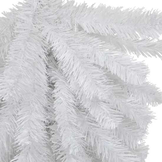 Northlight 30" Snow White Pine Artificial Teardrop Christmas Swag, Unlit {5}