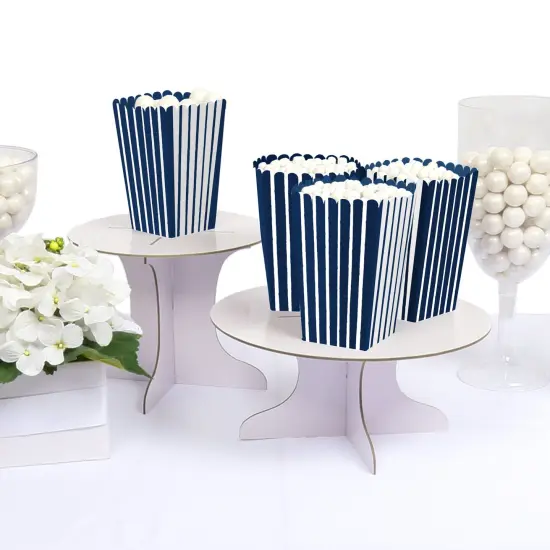 Big Dot of Happiness Navy Stripes - Simple Party Favor Popcorn Treat Boxes - Set of 12 {4}