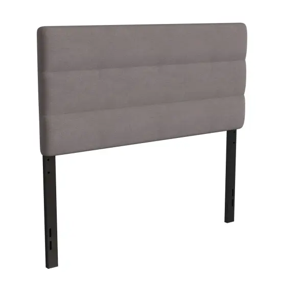 Merrick Lane Coppola Headboard with Tufted Upholstery and Powder Coated Metal Frame {1}