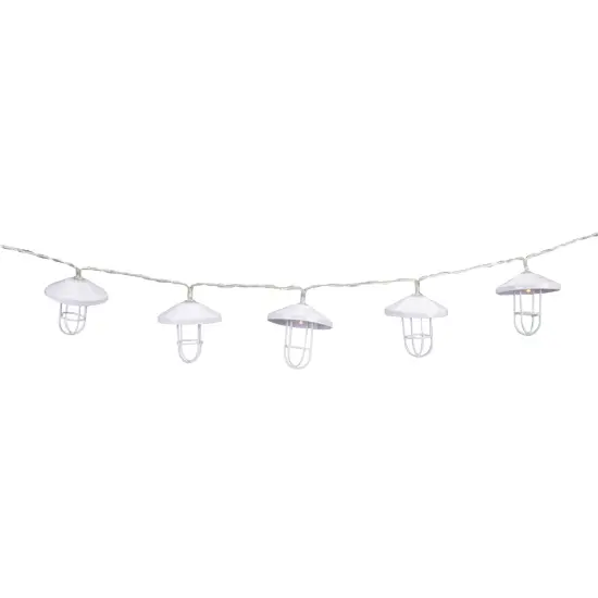Northlight LED Lantern Christmas Light Set - 3' Clear Wire - 10ct White {5}