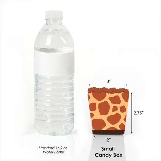 Big Dot of Happiness Giraffe Print - Party Mini Favor Boxes - Safari Party Treat Candy Boxes - Set of 12 {4}