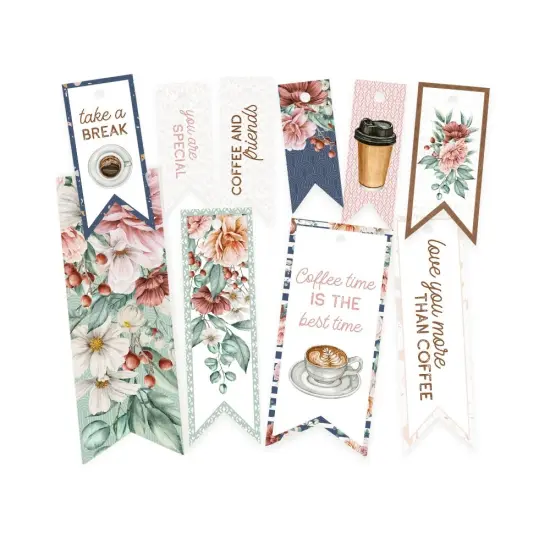 Coffee Break Double-Sided Cardstock Tags 10/Pkg-#02 {3}