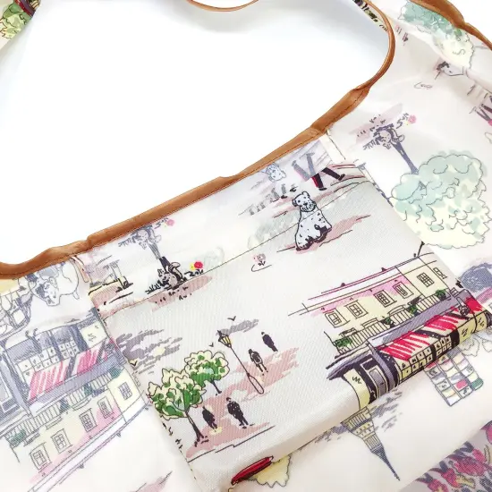 Wrapables Small Foldable Tote Nylon Reusable Grocery Bags Cool Felines {10}