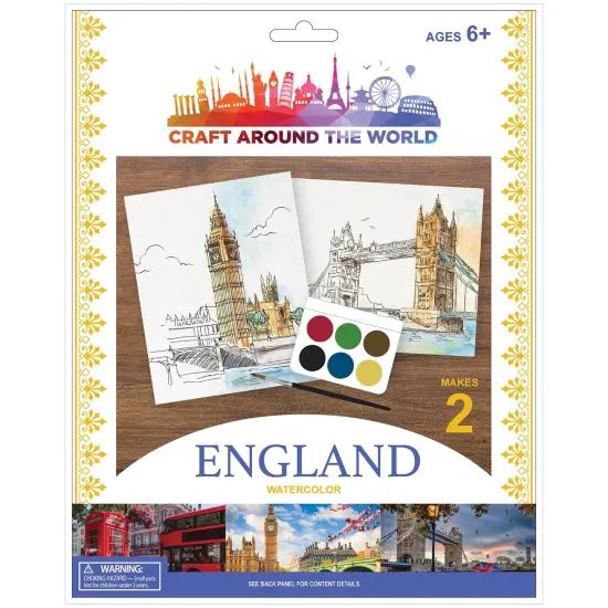 Craft Around The World London Watercolor-Makes 2 {1}