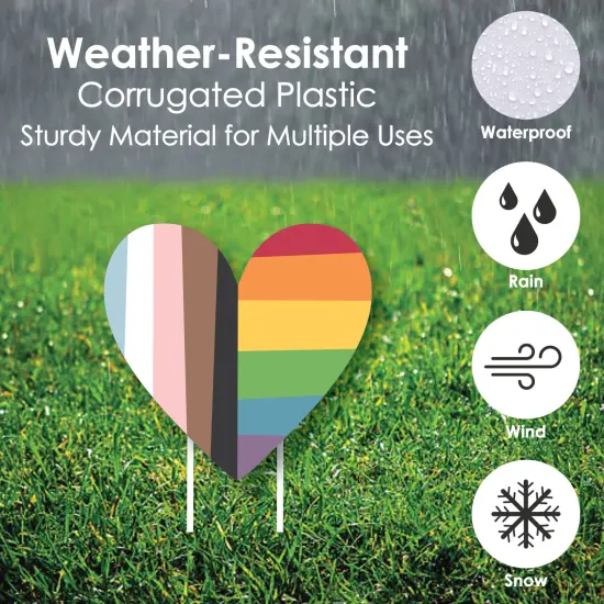 Big Dot of Happiness So Many Ways to Be Human - Yard Sign and Outdoor Lawn Decorations - Pride Party Yard Signs - Set of 8 {4}