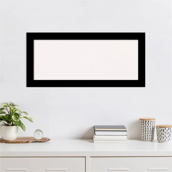 Brushed Framed Corkboard, White Cork Black {4}
