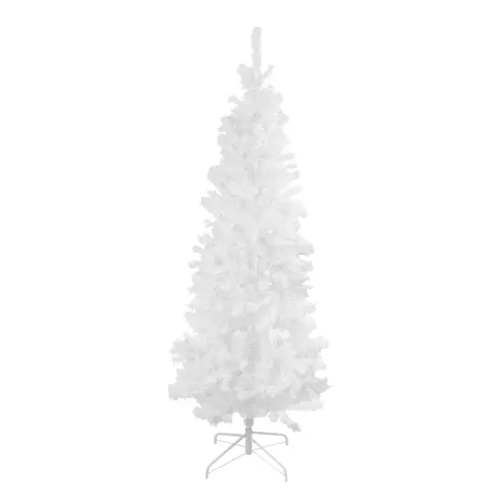 Northlight Slim White Winston Pine Artificial Christmas Tree - 6.5' - Unlit {1}