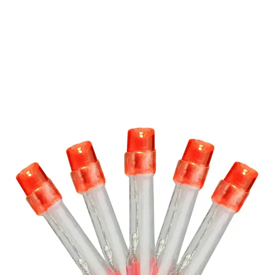 Brite Star LED Micro Wide Angle Mini Christmas Light Set - Red Lights - 4.8 ft Transparent Red Wire - 15ct {1}