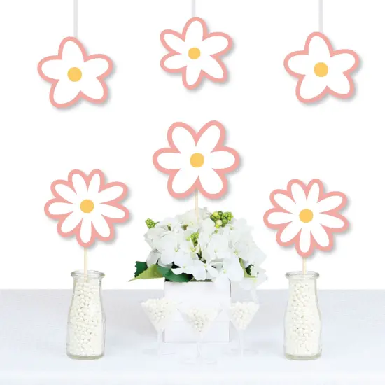 Big Dot of Happiness Pink Daisy Flowers - Decorations DIY Floral Party Essentials - Set of 20 {1}