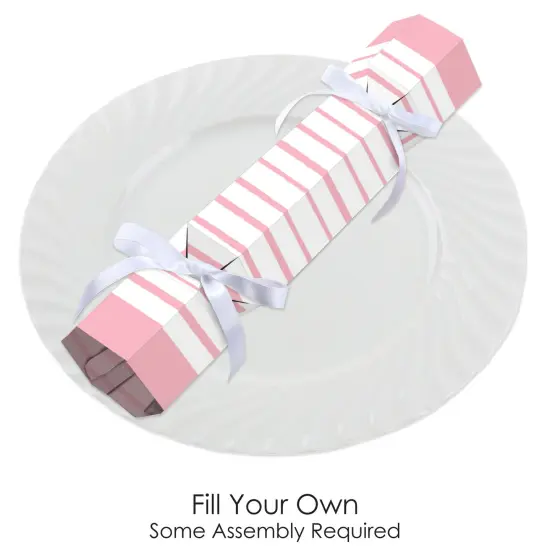 Big Dot of Happiness Pink Stripes - No Snap Simple Party Table Favors - DIY Cracker Boxes - Set of 12 {3}