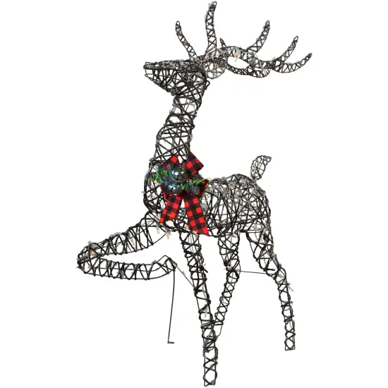 Northlight 60.25" Lighted Reindeer Stag Christmas Decoration Brown {1}