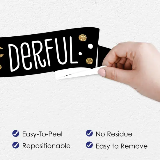 Big Dot of Happiness 1st Birthday Little Mr. Onederful - Peel and Stick Boy First Birthday Party Decoration - Wall Decals Backdrop {4}