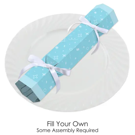 Big Dot of Happiness Blue Confetti Stars - No Snap Simple Party Table Favors - DIY Cracker Boxes - Set of 12 {3}