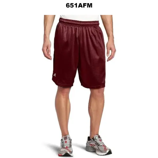 Russell Athletic&reg; Tricot Mesh Shorts with Pockets For Adult Black {4}