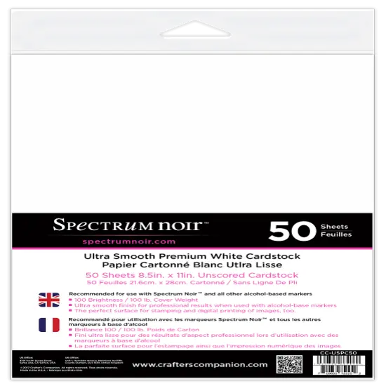 Alcohol Marker Cardstock 50 sht pk 8.5" x 11" 100 lb bright white {1}