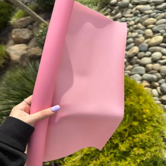 Ballet Pink Frosted Jelly Vinyl 18&rdquo; {1}