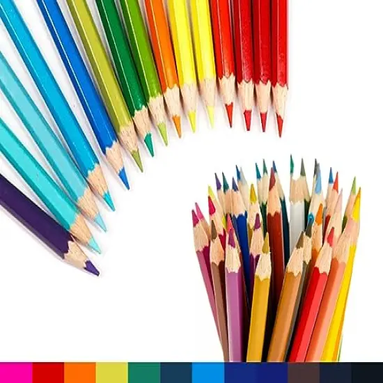 50 Pieces Colored Pencils,50 Vibrant Colors, Drawing Pencils for Sketch, Arts, Coloring Books, Christmas Halloween Gifts {4}