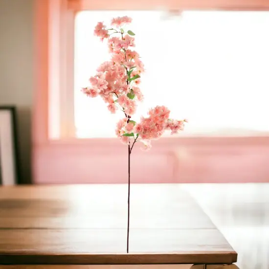 Light Pink Cherry Blossom Spray: Set of 12, 40-Inch by Floral Home&reg; {2}