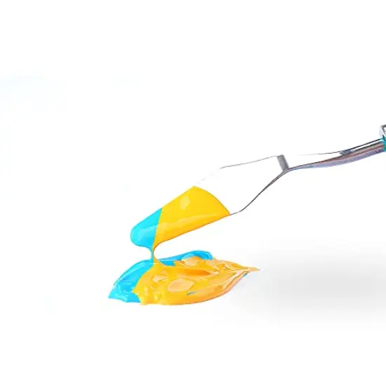 Acrylic Paint Set 12-Color with 3 Paint Brushes for Craft Canvas Rock Art Painting {6}