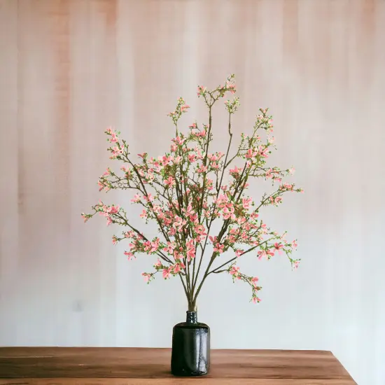 24-Pack: 22" Mini Pink Flower Bush with 14 Sprays by Floral Home&reg; {5}