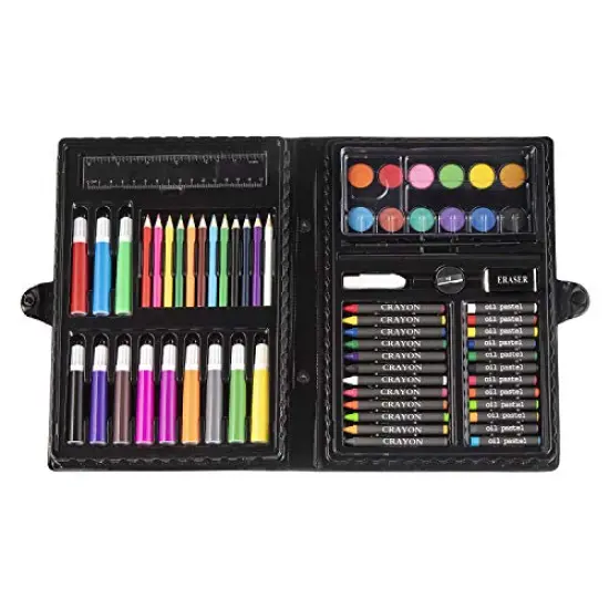 80 Pieces Art Set &ndash; Art Supplies for Drawing, Painting and More in a Plastic Case - Makes a Great Gift for Children and Adults {1}