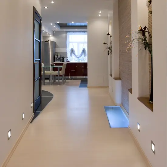 NICOR LED Square Accent Pathway Steplight, Oil-Rubbed Bronze Soft White {6}