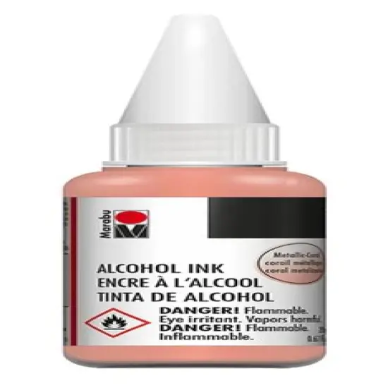 Marabu Metallic Coral Alcohol Ink {1}