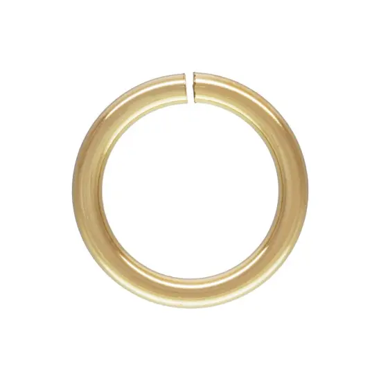 5.8mm 14 Karat Solid Yellow Gold Open Jump Ring {1}