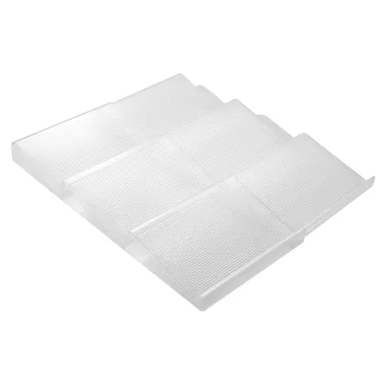 mDesign Expandable Plastic Spice Rack Kitchen Drawer Organizer, 3 Tiers {5}