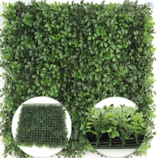 20x20" Premium Artificial Boxwood Panels - Lush Green, UV Resistant & Weatherproof - Ideal for Backyard, Balcony & Patio Privacy Screens, Wall Decor, and Event Backdrops, Floral Home by Artificial Flowers {3}