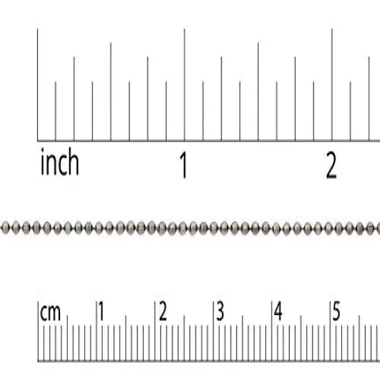 1.5mm Antique Silver Plated Diamond Cut Ball Chain (Priced per Foot) {2}