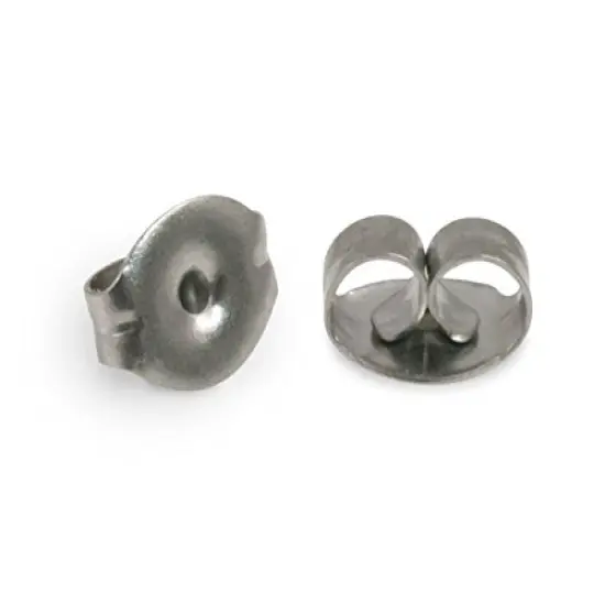 Standard Earring Backs Surgical Stainless Steel (Package of 10) {3}