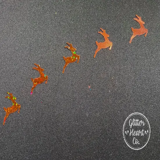 Polyester Glitter - Reindeer Glitter Shape by Glitter Heart Co.&trade; {2}