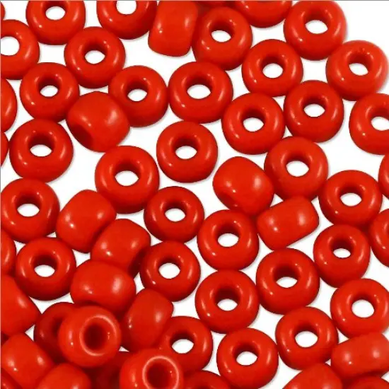 Miyuki Round Rocaille Seed Bead 8/0 Opaque Red {2}
