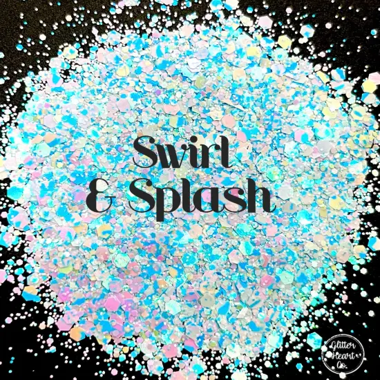 Polyester Glitter - Swirl & Splash by Glitter Heart Co.&trade; {3}